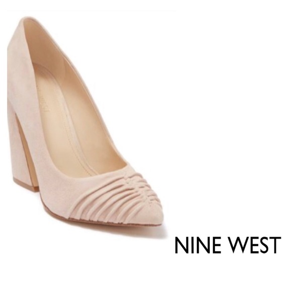 Nine West Shoes - New Nine West Harlyn Flared Block Heel Pumps